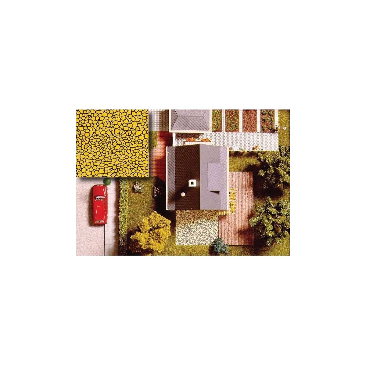 Flexible Wall Sheets (Plastic) -- Random Stone, HO, Busch Gmbh & Co Kg 7037