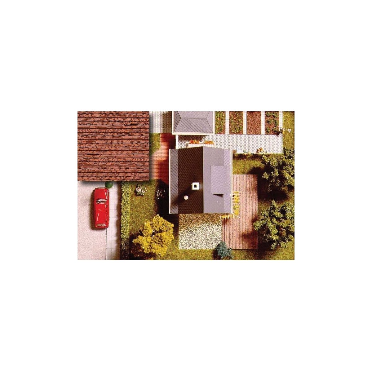 Flexible Wall Sheets (Plastic) -- Wood Planking, HO, Busch Gmbh & Co Kg 7039