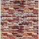 Wall Card 8-1/4` x 5-13/16` (21cm x 14.8cm) -- Red Brick /2, HO, Busch Gmbh & Co Kg 7425
