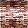 Wall Card 8-1/4` x 5-13/16` (21cm x 14.8cm) -- Red Brick /2, HO, Busch Gmbh & Co Kg 7425