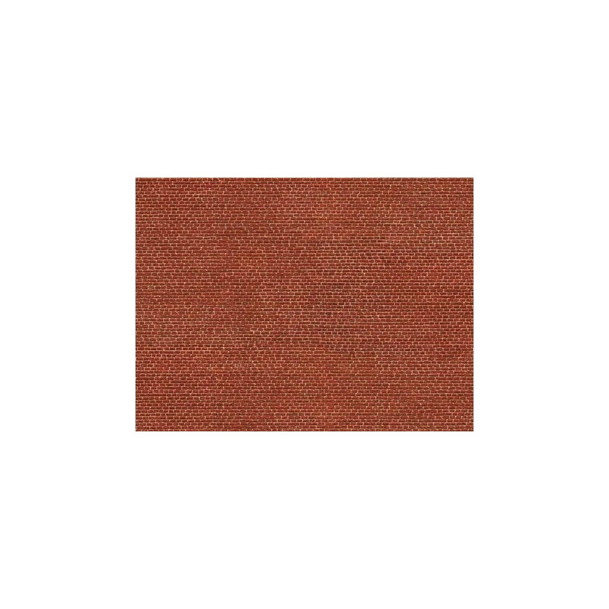 3-D Printed Cardstock Texture Sheet -- Red Brick 9-13/16 x 4-15/16′ 25 x 12.5cm, HO, Noch Gmbh & Co 56610