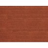 3-D Printed Cardstock Texture Sheet -- Red Tile 9-13/16 x 4-15/16′ 25 x 12.5cm, HO, Noch Gmbh & Co 56670