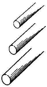 Music Wire - 36` Long -- .039` Diameter pkg(4), All Scales, K & S Engineering 497