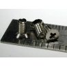 Nickel-Plated Flat Head Metric Screws -- 2.6 x .45 x 5mm, All Scales, Northwest Short Line 12755