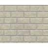 Patterned Sheets - Concrete Block - .020 x 7 x 12` pkg(2) -- .650` Beige Bricks, G, Plastruct Inc 91624