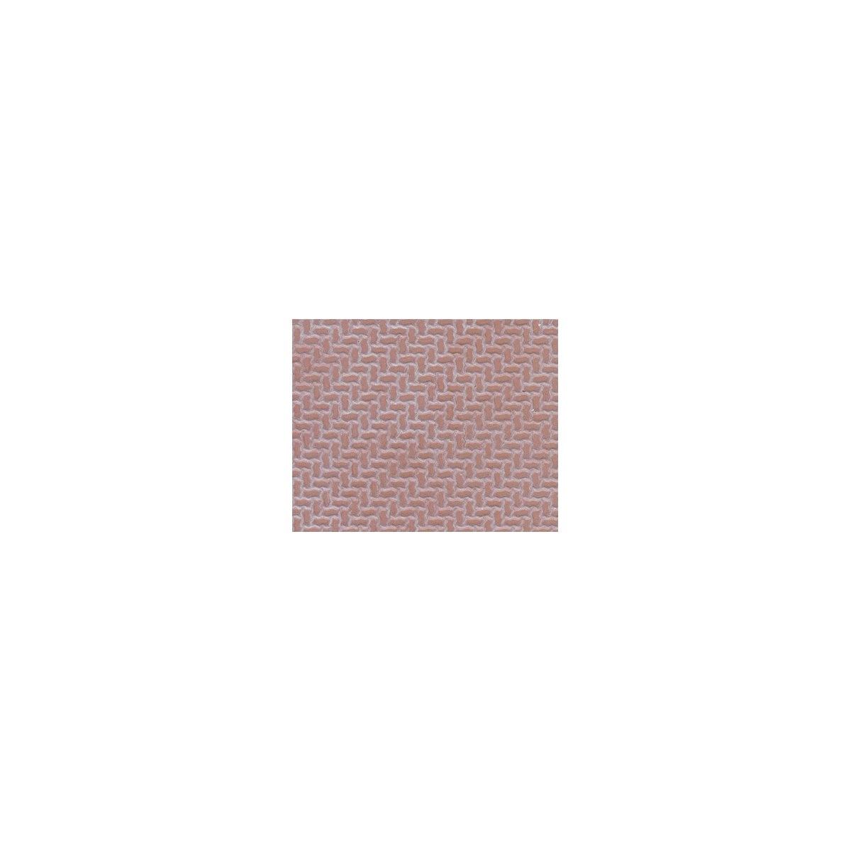 Patterned Sheets - Stone - Interlocking Paving - .020 x 7 x 12` pkg(2) -- .150` Red Stones, O, Plastruct Inc 91671