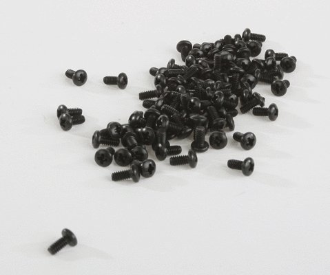 Truck & Coupler Screws -- 2-56 x 3/16′ pkg(100), All Scales, Accurail Inc 150