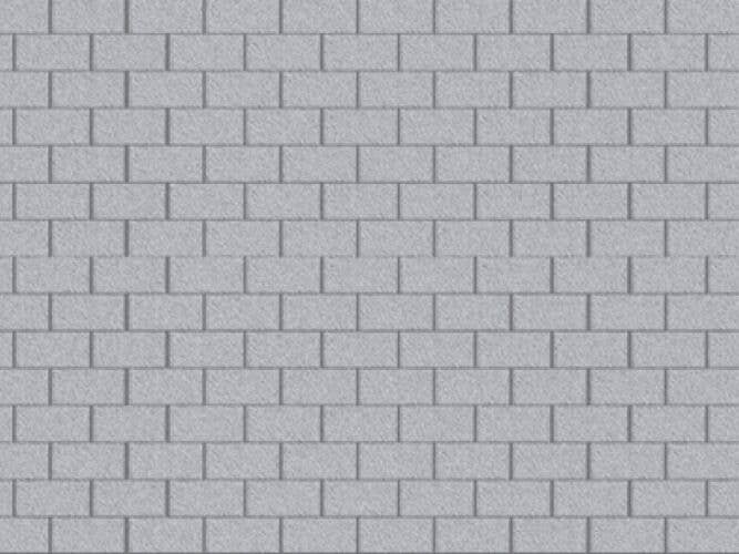 Patterned Plastic Sheet 2-Pack -- Concrete Block 7-1/2 x 12′ 19.1 x 30.5cm, TT, JTT Miniature Tree 97463