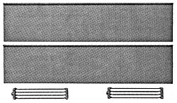 Prefab Steel Warehouse Walls (Gray 18 x 80′) & Downspouts pkg(2), HO, Pikestuff 1011