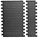 Concrete Block Walls -- 14-1/2 x 9-1/4′, HO, Pikestuff 1006