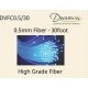 DVFC0.5/30 End-Glow Fiber Optic Cable -- 30 Feet, 0.5mm, ALL, Dwarvin FC0530