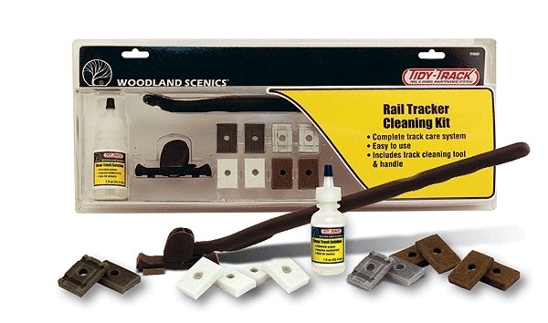 Rail Tracker(TM) Cleaning Kit -- Tidy Track(TM), All Scales, Woodland Scenics 4550