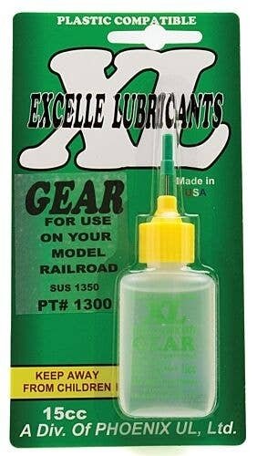XL Gear Oil -- 1/2oz 14.8mL, All Scales, Excelle Lubricants 1300