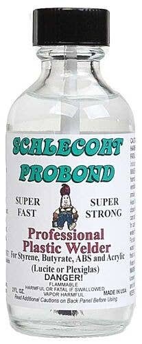 Probond Plastic Welder -- 2oz 59.2mL, All Scales, Scalecoat Model Paint 39562