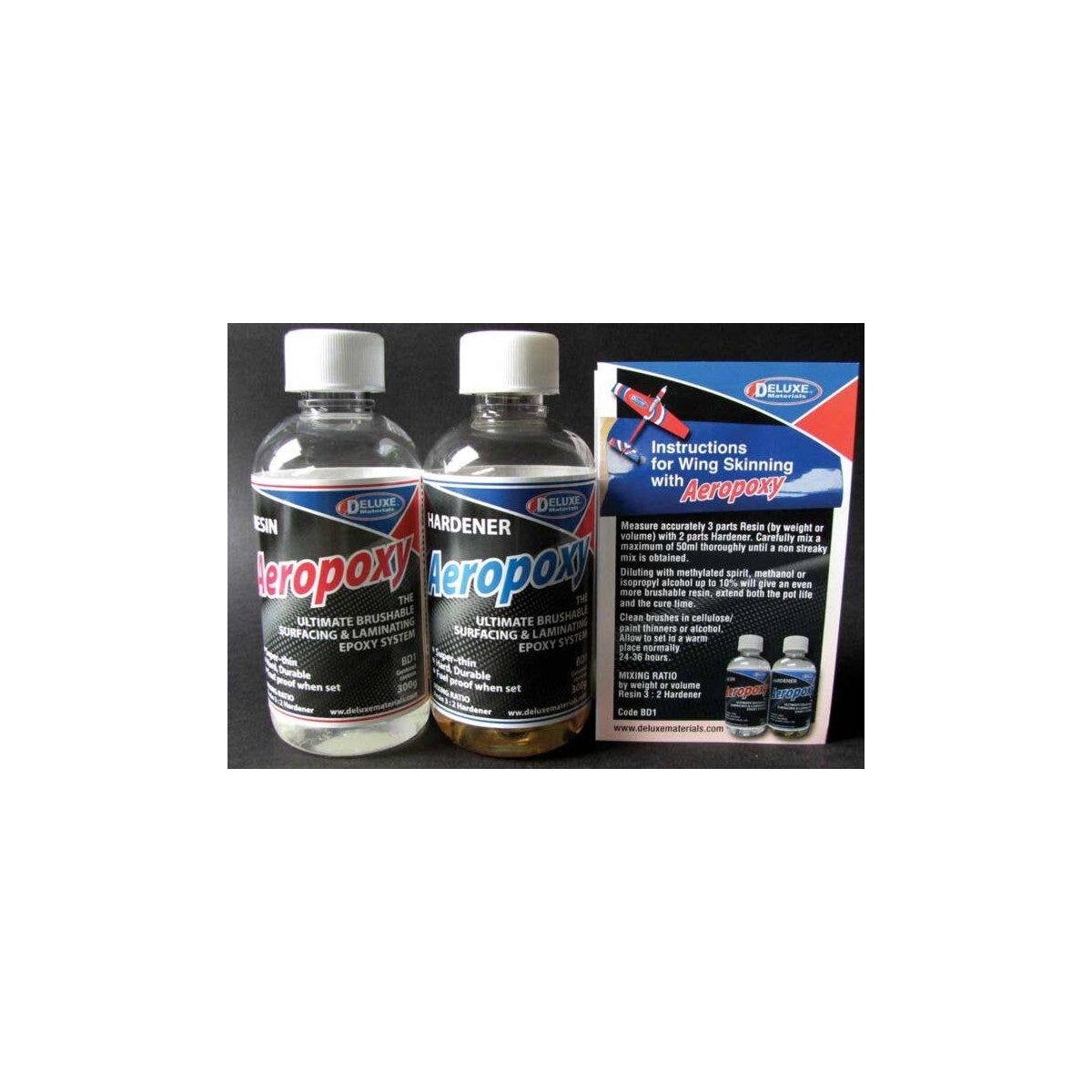 Aeropoxy Laminating Resin -- 10.6oz 300g, All Scales, Deluxe Materials Ltd BD1