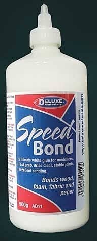 Speedbond White Glue -- 17.6oz 500g, All Scales, Deluxe Materials Ltd AD11