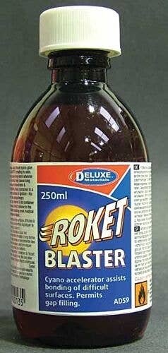Roket Blaster -- Cyanoacrylate CA Accelerator - 8-1/2oz 250mL, All Scales, Deluxe Materials Ltd AD59