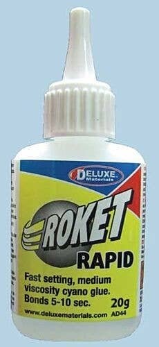 Roket Rapid CA -- Medium Viscosity - .7oz 20g, All Scales, Deluxe Materials Ltd AD44