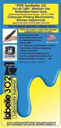 PTFE Motor Tool Oil -- 2oz 14.9ml, All Scales, Labelle Industries 302
