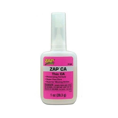 ZAP/CA Super-Thin Instant Adhesive -- 1oz 29.6mL, All Scales, Robart Mfg Inc 430