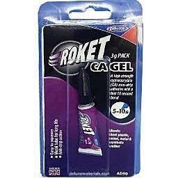 Roket CA Gel -- 1/8oz 3g Tube, All Scales, Deluxe Materials Ltd AD90