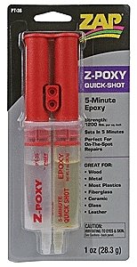 Z-POXY Zap 5-Minute Epoxy Quick Shot Syringe -- 1oz 29.6mL, All Scales, Robart Mfg Inc 36