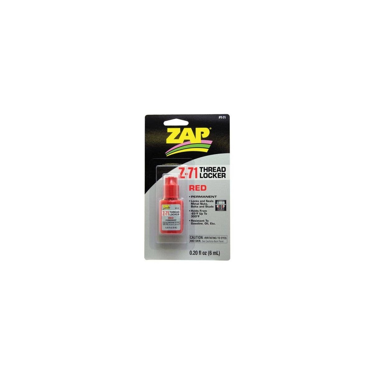 Z-71 Red Thread Locker -- .20oz 5.9ml, All Scales, Robart Mfg Inc 71