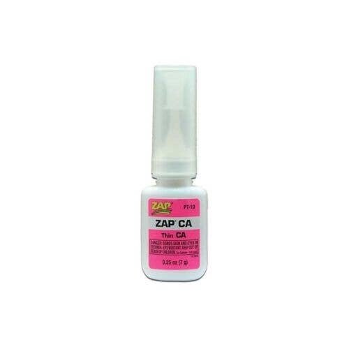 ZAP/CA Super-Thin Instant Adhesive -- 1/4oz 7.4mL, All Scales, Robart Mfg Inc 434