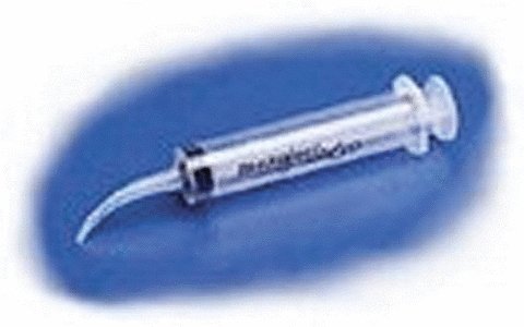 Easy-Reach Curved Tip Syringe -- .028′ Diameter Tip Orifice, 12cc .4oz Capacity, All Scales, Ngineering N4310