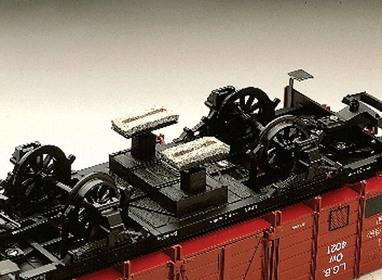 Track Cleaning Attachment -- For Freight Cars with 300mm-Length Twin Axles, G, LGB 50050