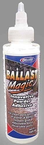 Ballast Magic Adhesive Powder -- 4.2oz 125mL, All Scales, Deluxe Materials Ltd AD74