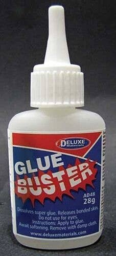 Glue Buster - 1oz 28g -- CA Glue Debonder/Dissolver, All Scales, Deluxe Materials Ltd AD48