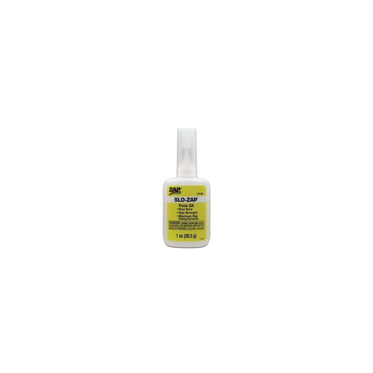 Slo-Zap-CA Slow-Cure Adhesive -- 1oz 29.6mL, All Scales, Robart Mfg Inc 443