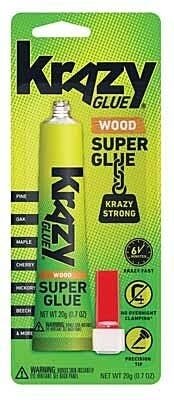 Fast Dry Wood Glue - Krazy Glue -- .7oz 20g, All Scales, X-Acto 2080115