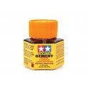Liquid Plastic Cement with Brush Cap -- 2/3oz 20mL, All Scales, Tamiya Paints 87012