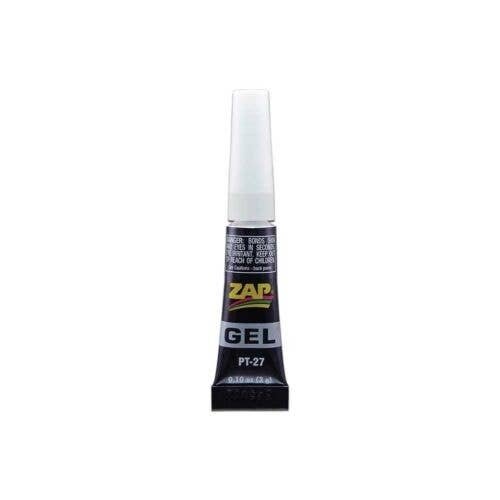 Zap Gel CA Adhesive -- 1/10oz 3mL, All Scales, Robart Mfg Inc 27