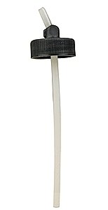 Non-Rusting Jar Adaptor for Floquil 28mm Jars (Plastic w/4-1/2′ Tube) -- Fits Badger, All Scales, Badger Air Brush Co 51229