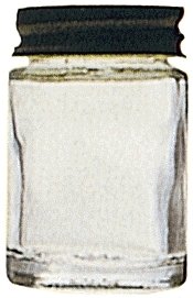 Glass Airbrush Jar and Cover -- 3/4oz 21.3g, Fits Badger Model 150, 155, 175, 200,, All Scales, Badger Air Brush Co 500052