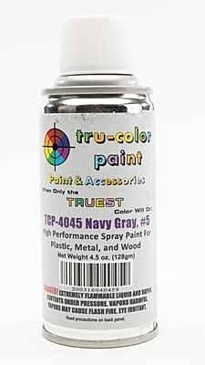 Aerosol Spray Paint - 4.5oz 135mL Can -- Matte Navy Gray No. 5, All Scales, Tru-Color Paint 4045