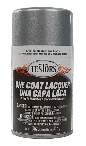 One-Coat Metallic Lacquer Spray Paint - 3oz 88.7mL -- Diamond Dust, All Scales, Testor Corp 1830