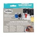 Acrylic Primary Paint Set -- 6 Colors, 3 Brushes, Mixing Tray, All Scales, Testor Corp 290291