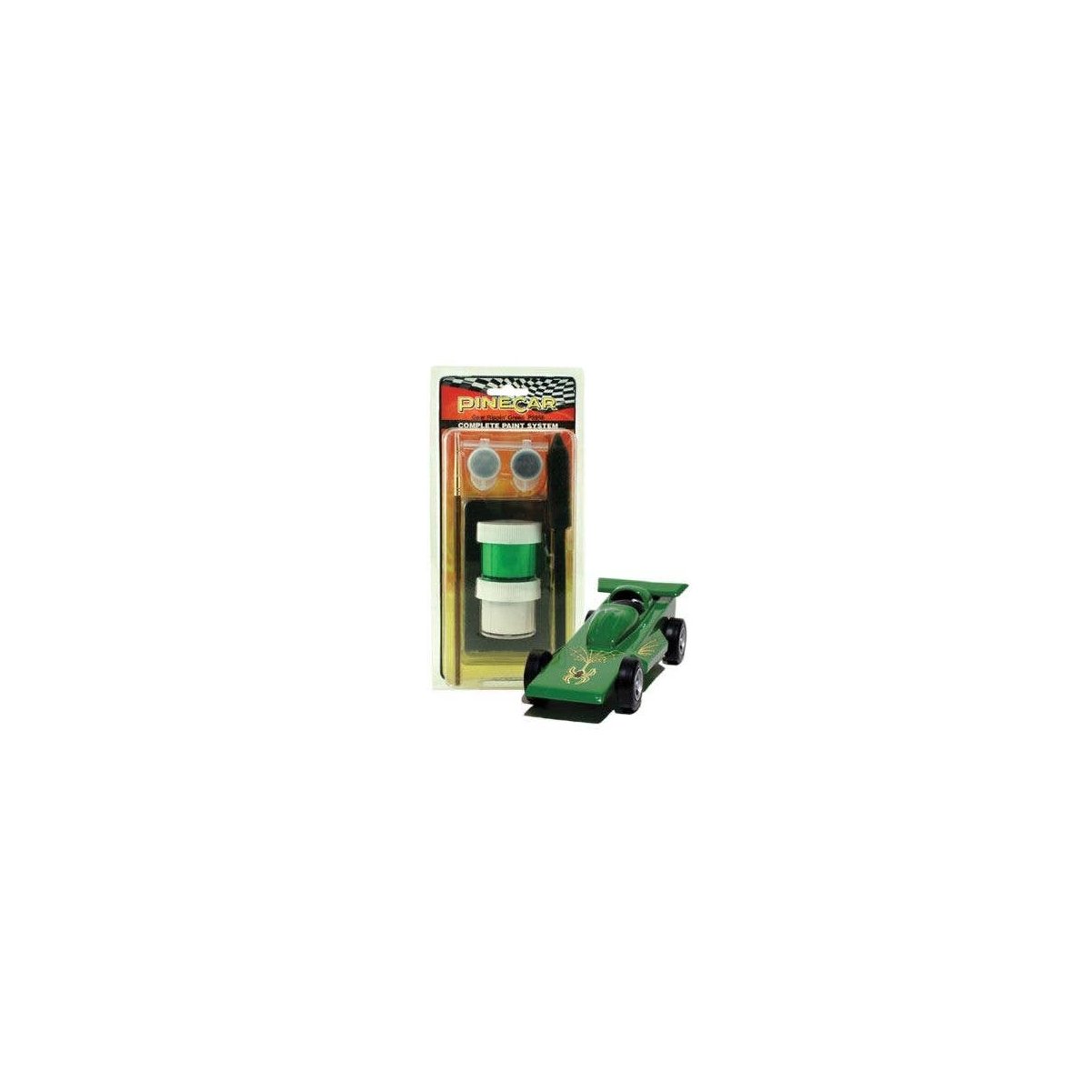 PineCar(R) Complete Paint System -- Gear Rippin′ Green, All Scales, Woodland Scenics 3958