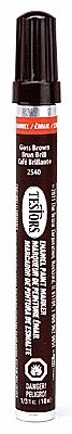 Enamel Paint Markers - 1/3oz 9.9mL -- Brown (Gloss), All Scales, Testor Corp 2540