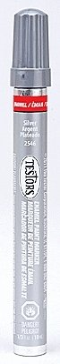 Enamel Paint Markers - 1/3oz 9.9mL -- Silver Metallic, All Scales, Testor Corp 2546