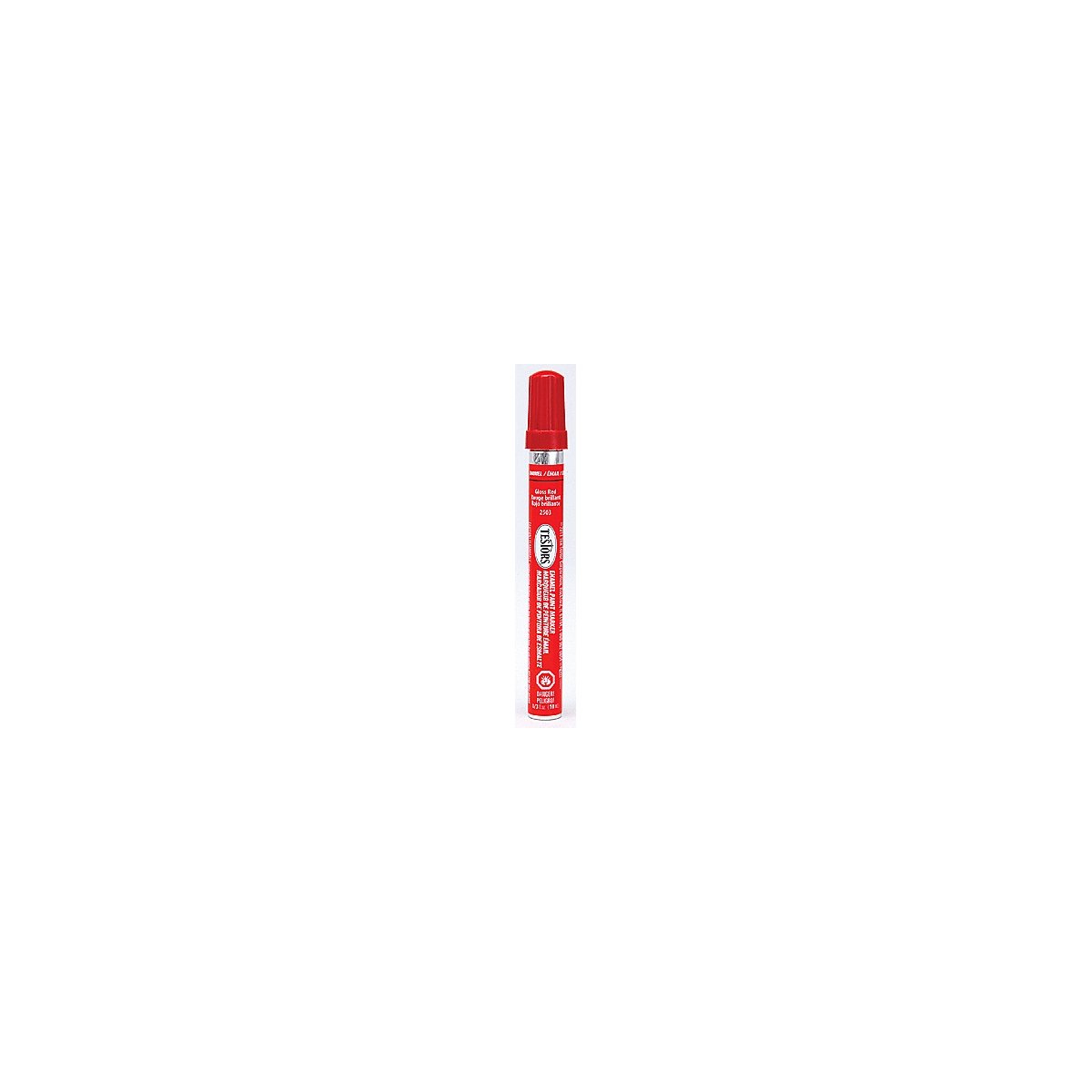 Enamel Paint Markers - 1/3oz 9.9mL -- Red (Gloss), All Scales, Testor Corp 2503