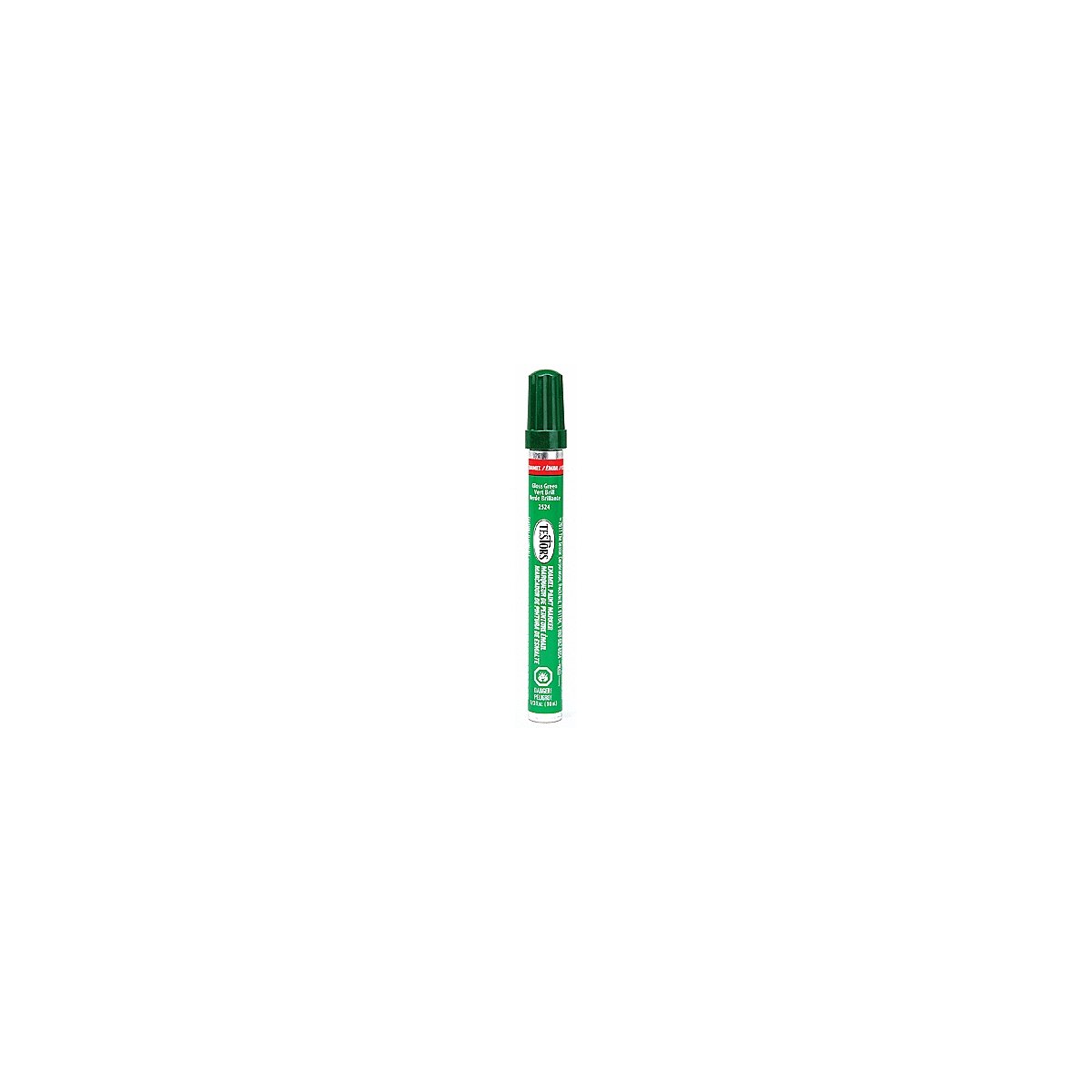 Enamel Paint Markers - 1/3oz 9.9mL -- Green (Gloss), All Scales, Testor Corp 2524