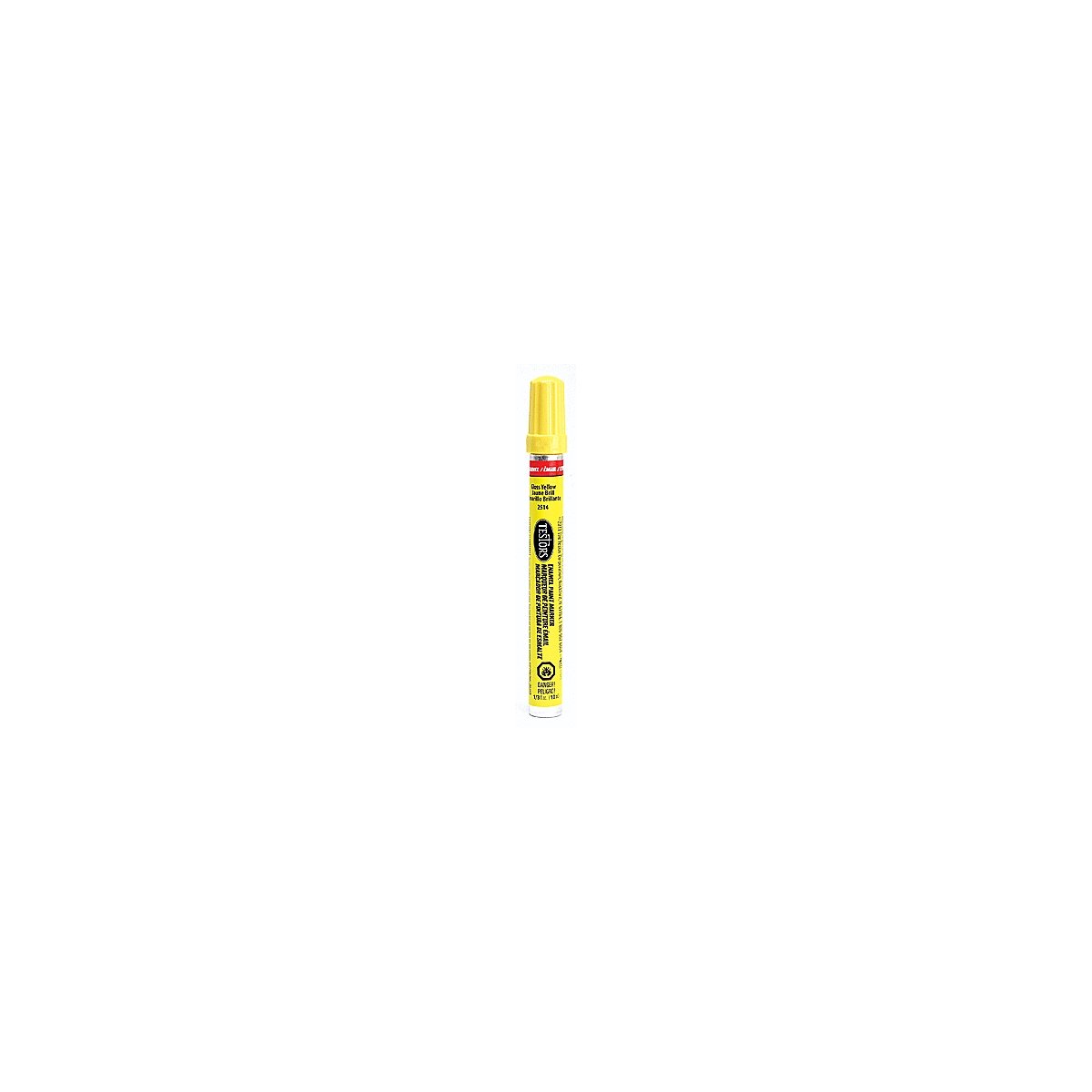 Enamel Paint Markers - 1/3oz 9.9mL -- Yellow (Gloss), All Scales, Testor Corp 2514