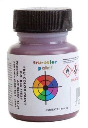 Flat Brushable Color Acrylic Paints - 1oz 29.6mL -- Oxide Brown, All Scales, Tru-Color Paint 815