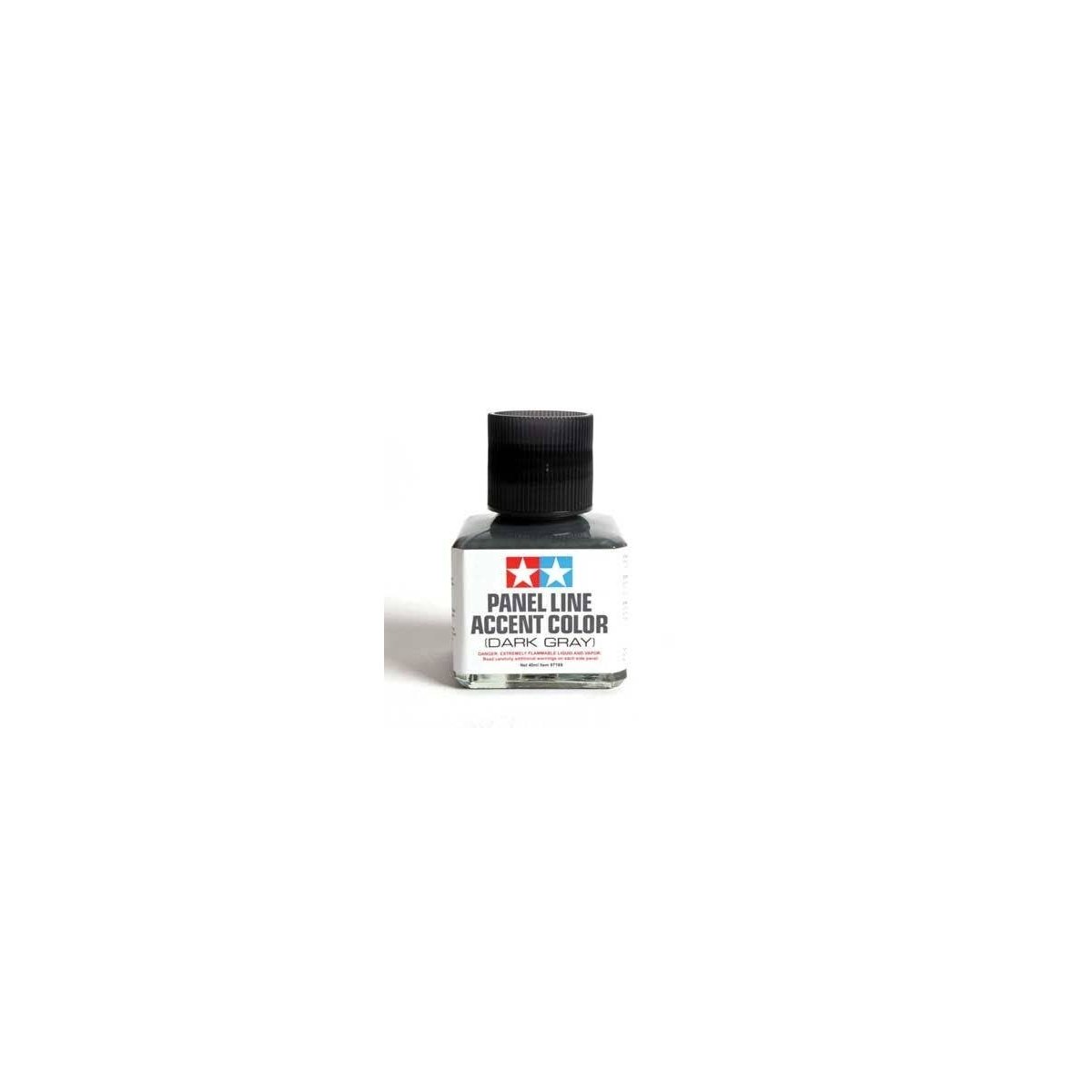 Panel Line Accent Color Wash 1.35oz 40ml -- Dark Gray, All Scales, Tamiya Paints 87199