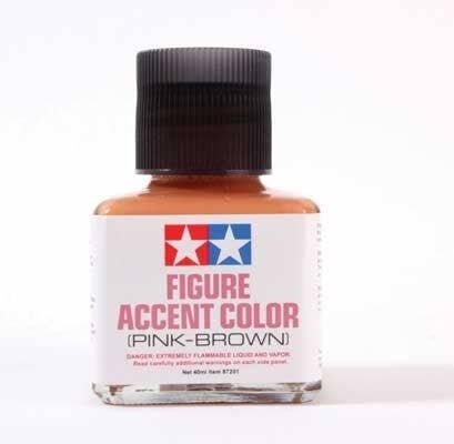 Figure Accent Color Wash 1.35oz 40ml -- Pink-Brown, All Scales, Tamiya Paints 87201